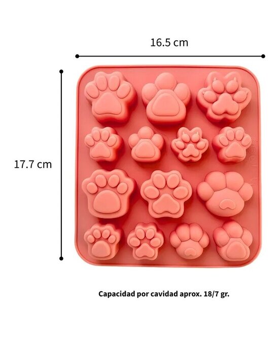 MOLDE PATA PERRO PLANAS 14 CAVIDADES DISTINTOS TAMAÑOS