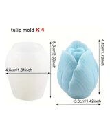 MOLDE TULIPAN CORTO 3D