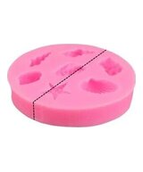 MOLDE MINI FIGURAS MARINAS 7 CAVIDADES CONCHAS