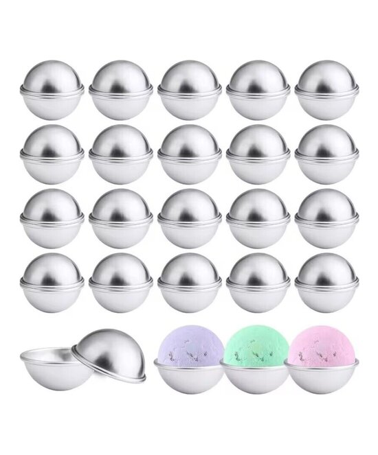 MOLDE PARA BOMBA DE BAÑO PEQUEÑO METAL. UNIDAD