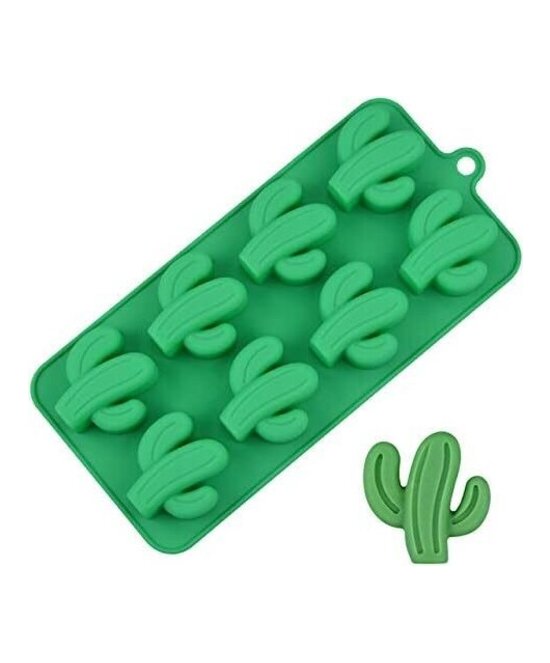 MOLDE CACTUS PLANOS PEQUENOS 8 CAVIDADES