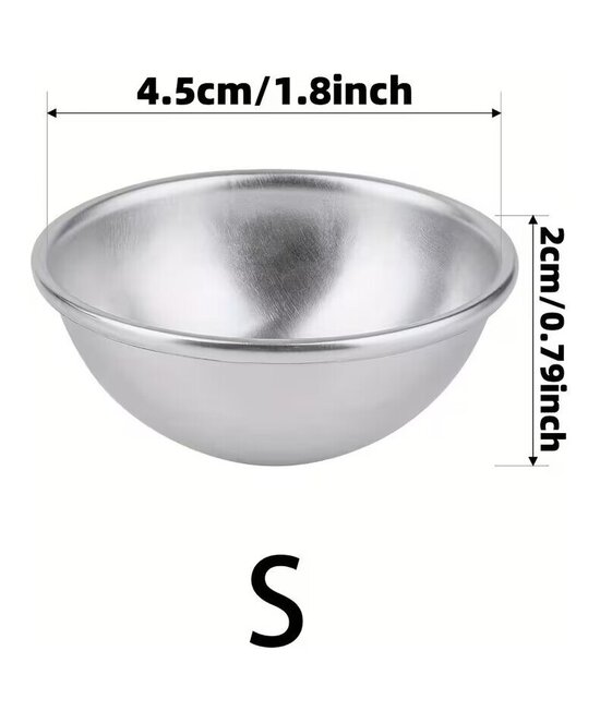 MOLDE PARA BOMBA DE BAÑO PEQUEÑO METAL. UNIDAD
