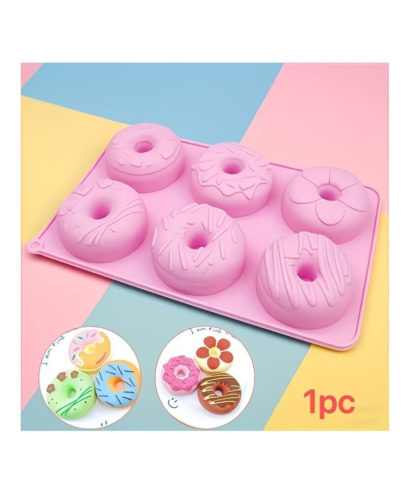 MOLDE DE DONAS GRANDES 6 DISEÑOS 2D