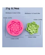 MOLDE MINI FLOR 3 FORMAS PLANA