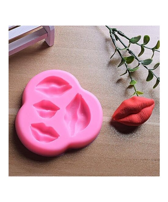 MOLDE LABIOS 4 TAMAÑOS PLANO 4 CAVIDADES PEQUEÑO