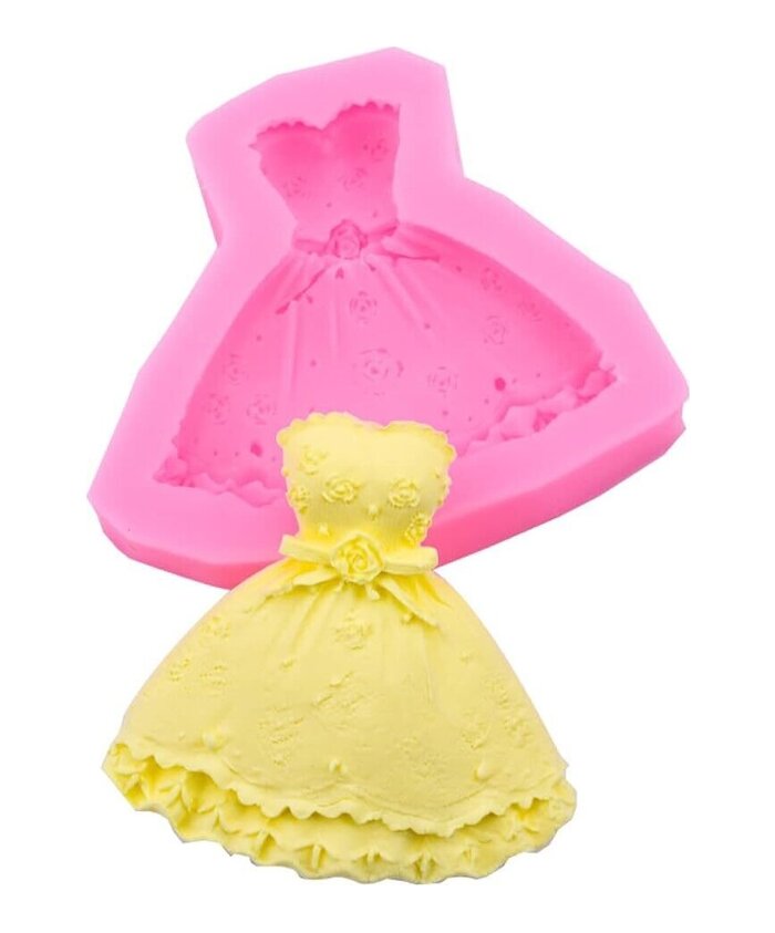 MOLDE VESTIDO PLANO DISEÑO PEQUEÑO