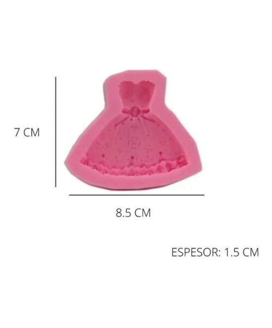 MOLDE VESTIDO PLANO DISEÑO PEQUEÑO