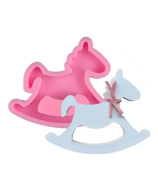 MOLDE CABALLO MECEDORA MEDIANO PLANO