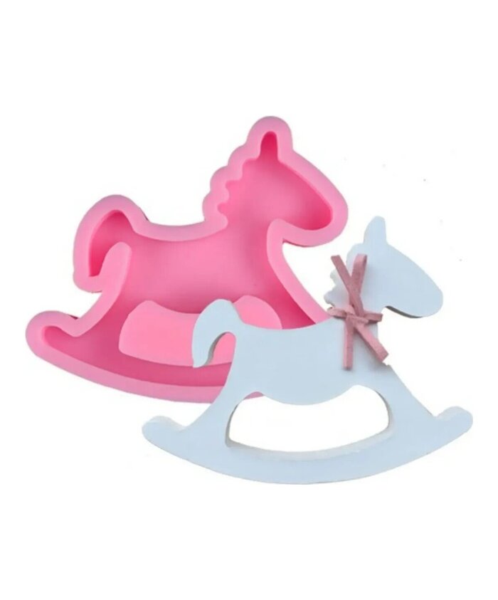 MOLDE CABALLO MECEDORA MEDIANO PLANO