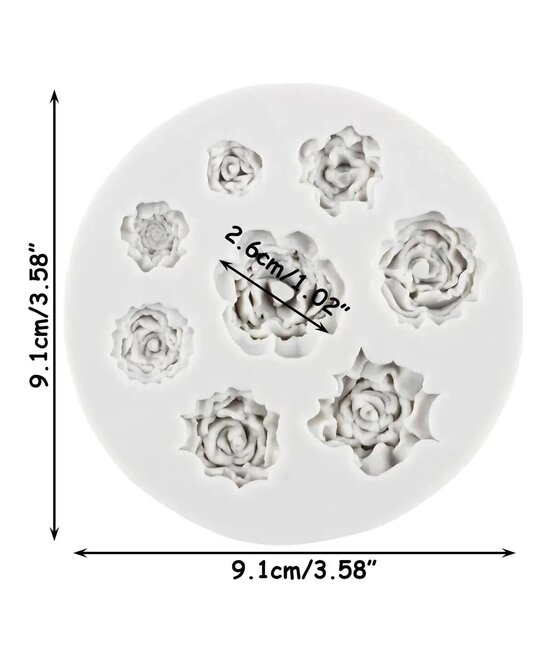 MOLDE MINI SUCULENTAS 8 CAVIDADES