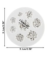 MOLDE MINI SUCULENTAS 8 CAVIDADES