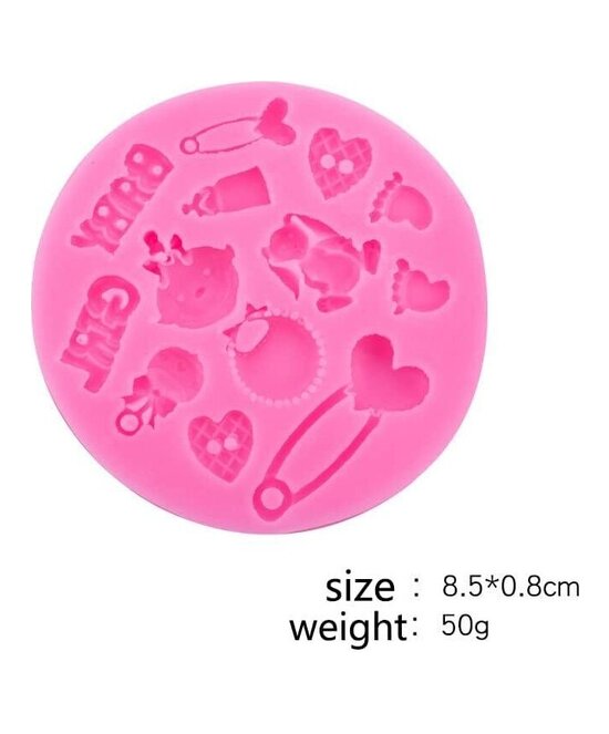 MOLDE MINI PIEZAS BEBE 13 CAVIDADES