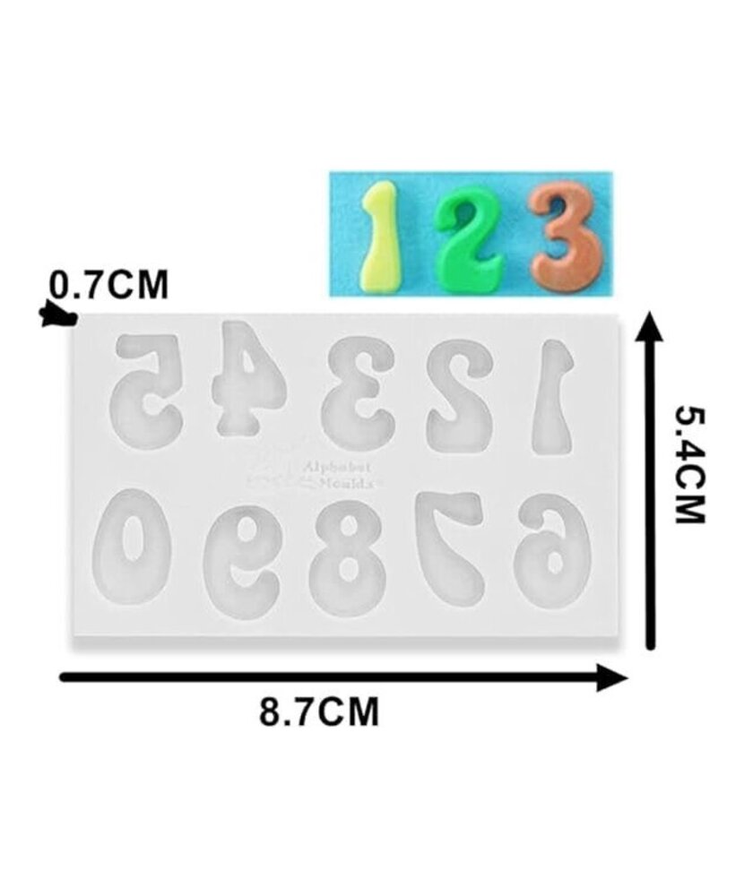 MOLDE NUMEROS PEQUEÑOS ESTILO