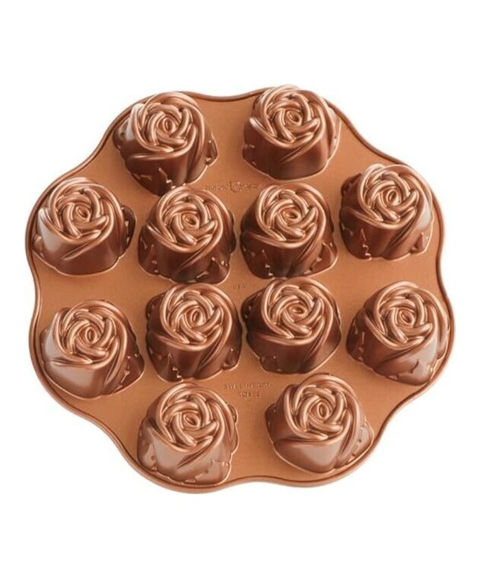 MOLDE ROSAS MEDIANAS 12 CAVIDADES