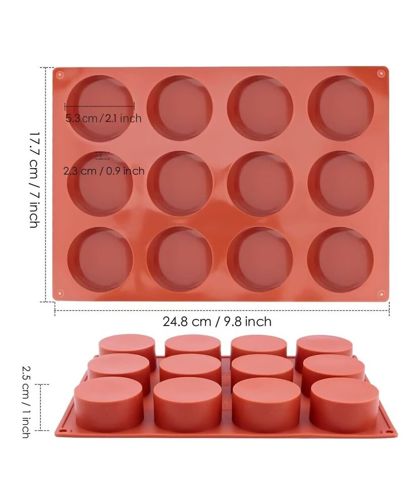 MOLDE FORMA CIRCULAR PEQUEÑOS 12 CAVIDADES