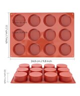 MOLDE FORMA CIRCULAR PEQUEÑOS 12 CAVIDADES