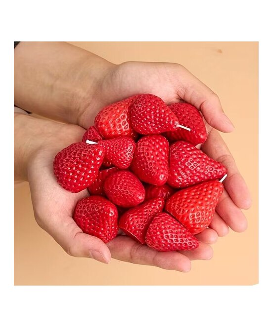 MOLDE DE FRESAS PEQUEÑAS 3D 4 CAVIDADES