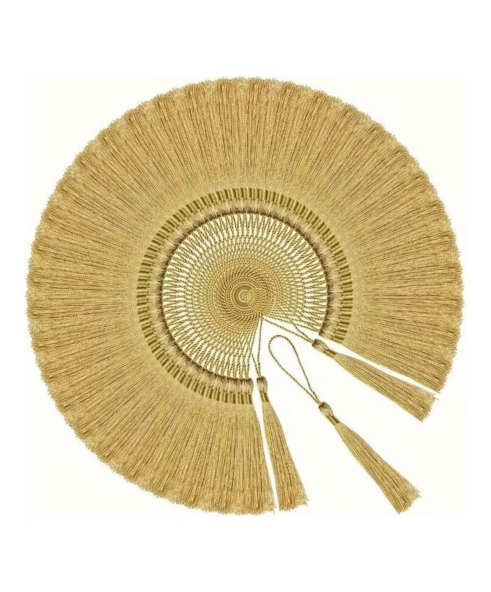 BORLAS COLGANTES DORADAS X 10 UNIDADES