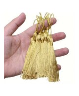 BORLAS COLGANTES DORADAS X 10 UNIDADES