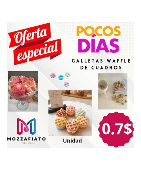 MOLDE MINI WAFFLES CIRCULARES UNIDAD
