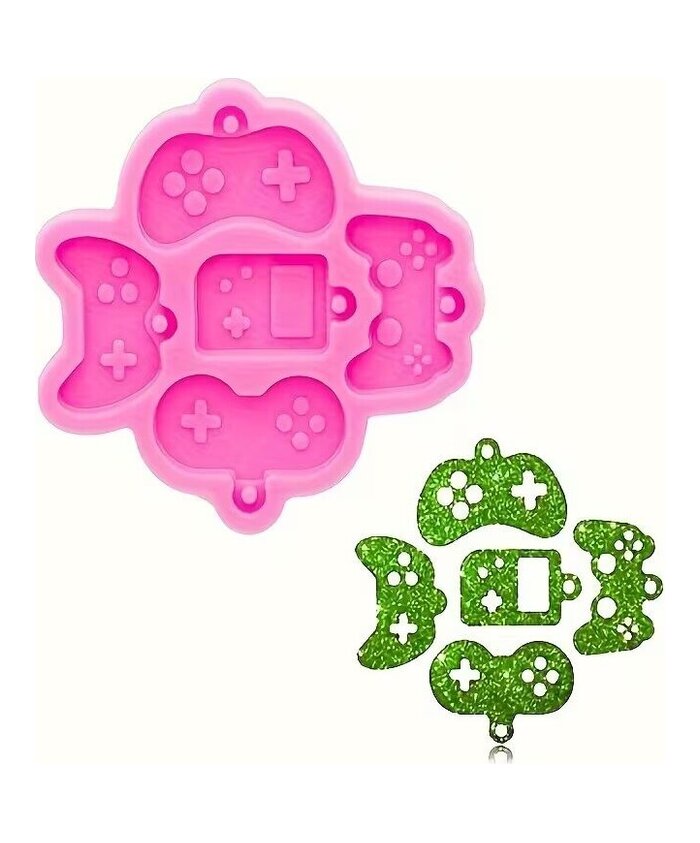 MOLDE CONTROLES DE VIDEO JUEGOS PLANO 5 CAVIDADES