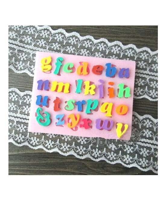 MOLDE MINI ABECEDARIO MINUSCULAS ESTILO