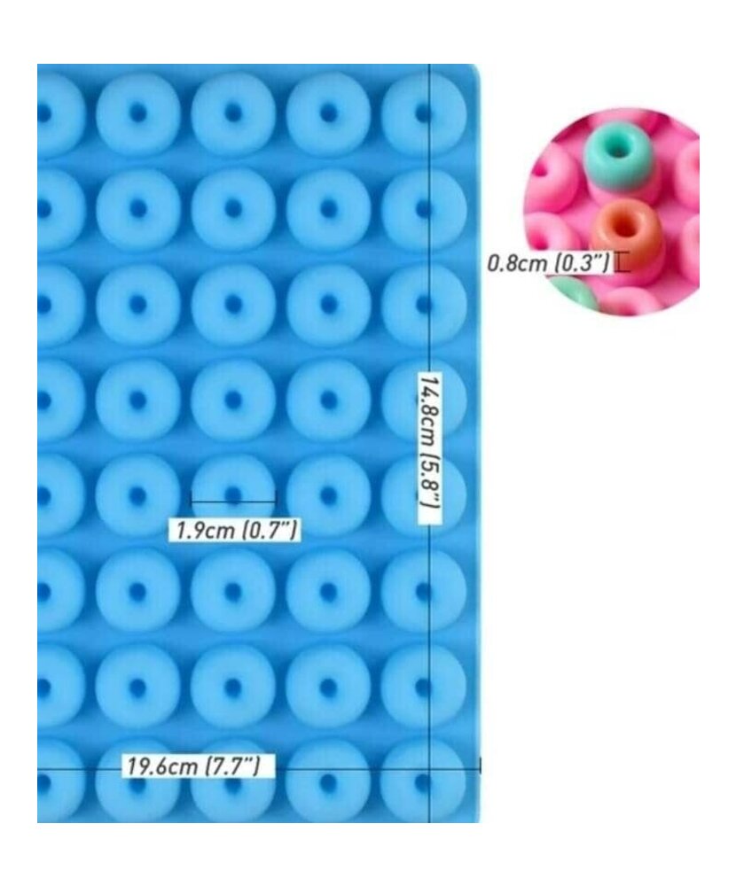 MOLDE MINI DONAS 48 CAVIDADES