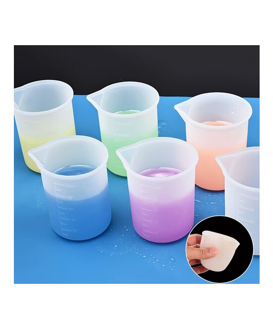 VASOS MEDIDORES DE SILICONA PEQUEÑOS UNIDAD