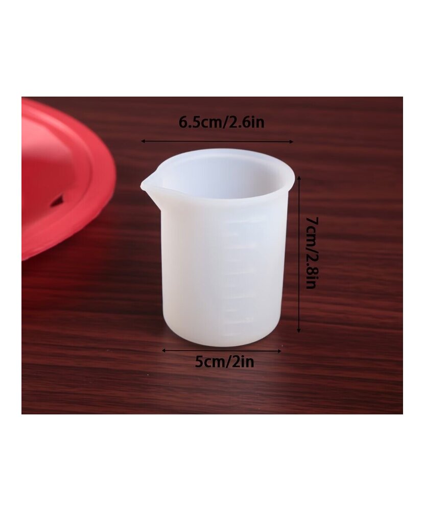 VASOS MEDIDORES DE SILICONA PEQUEÑOS UNIDAD