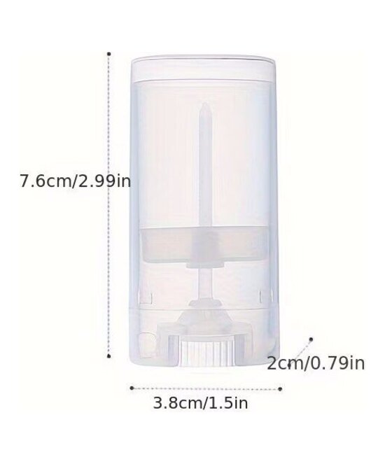 ENVASES PLASTICOS BLANCOS PARA DESODORANTE 15 GRAMOS UNIDAD