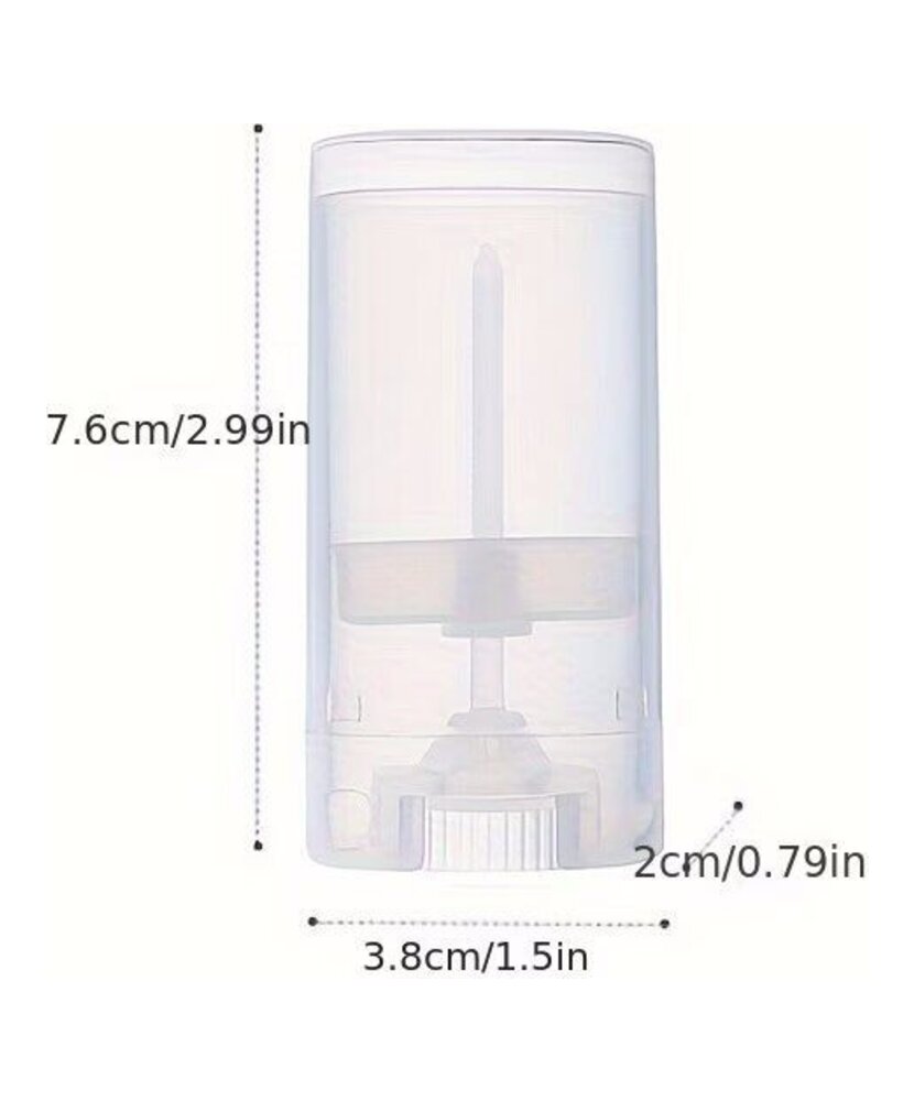 ENVASES PLASTICOS BLANCOS PARA DESODORANTE 15 GRAMOS UNIDAD