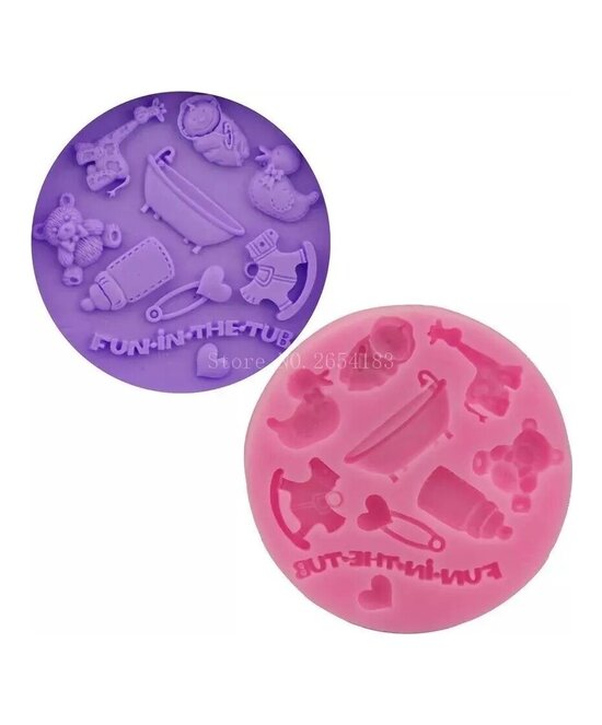 MOLDE PIEZAS DE BEBE PLANAS 10 CAVIDADES