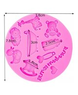 MOLDE PIEZAS DE BEBE PLANAS 10 CAVIDADES