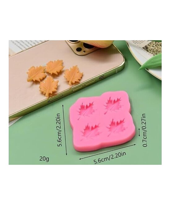 MOLDE MINI HOJAS PLANAS DRIL 4 CAVIDADES