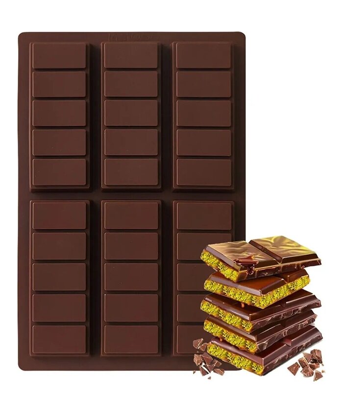 MOLDE TABLETAS BARRAS DE CHOCOLATES GRANDE 6 CAVIDADES