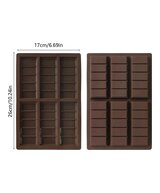 MOLDE TABLETAS BARRAS DE CHOCOLATES GRANDE 6 CAVIDADES