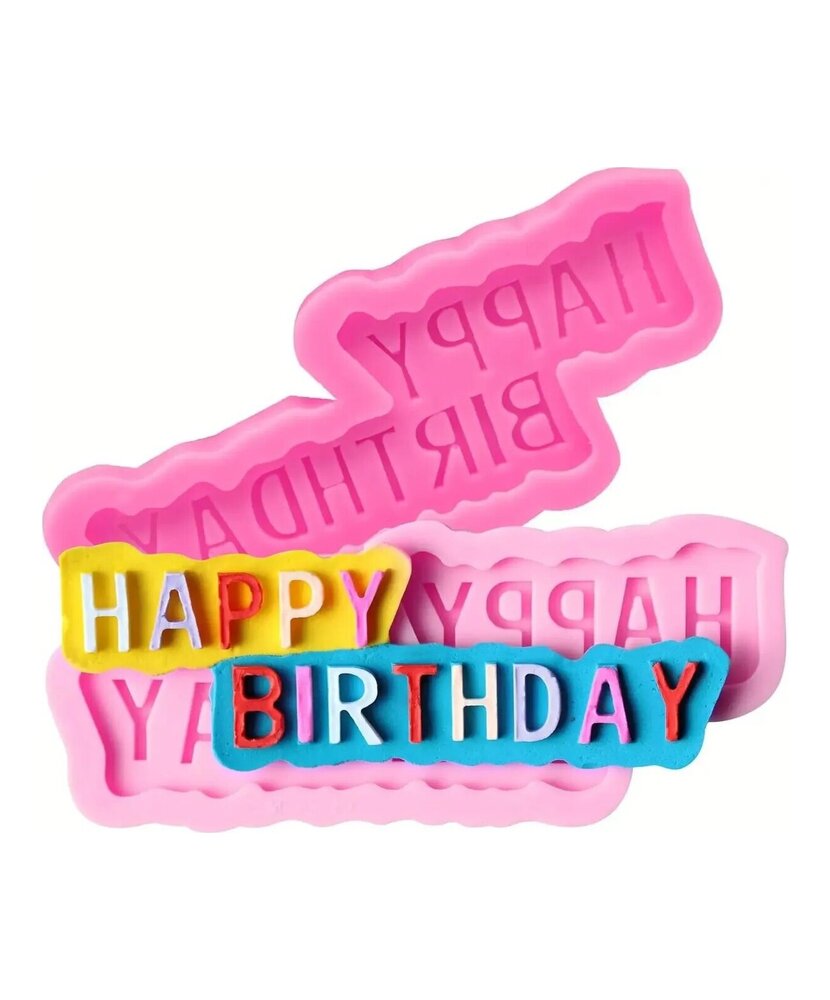 MOLDE HAPPY BIRTHDAY MINI PLANO