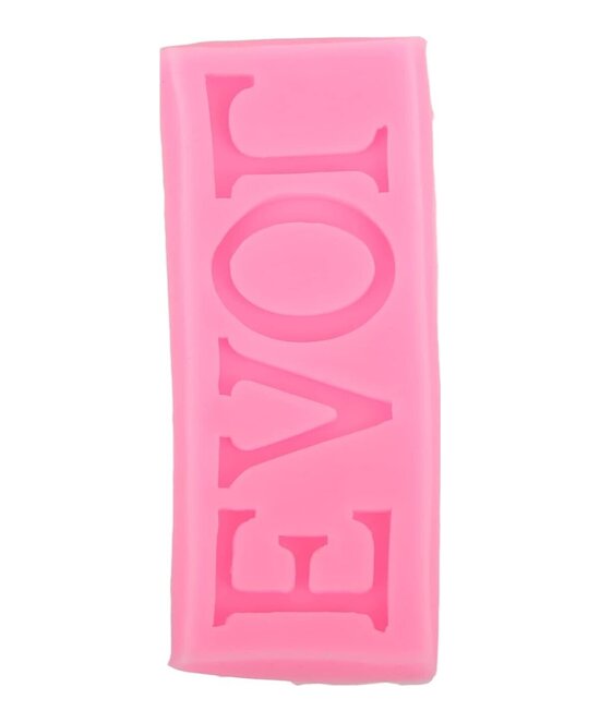 MOLDE LOVE PLANO PEQUEÑO MAYUSCULA