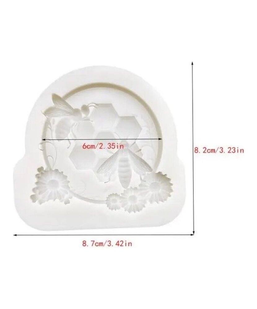 MOLDE ABEJA PLANO MIEL