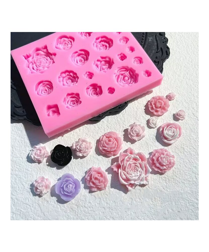 MOLDE MINI FLORES 20 CAVIDADES PLANAS