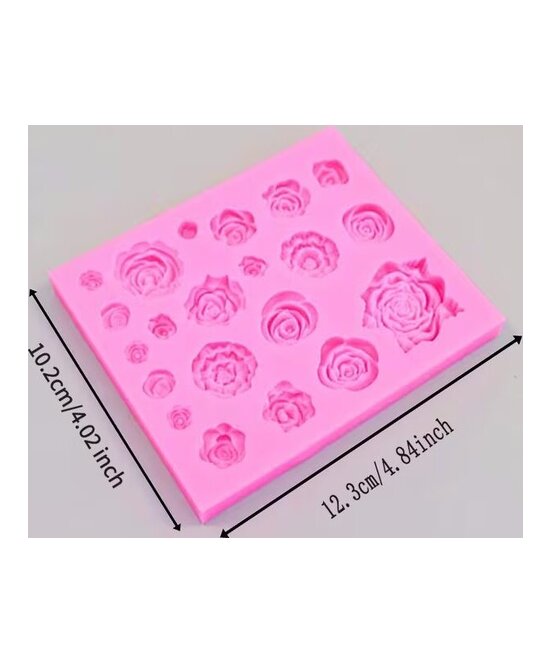 MOLDE MINI FLORES 20 CAVIDADES PLANAS