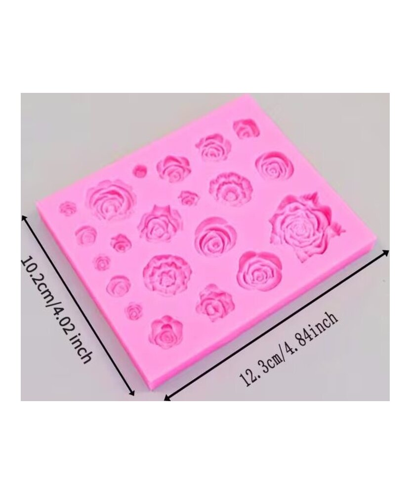 MOLDE MINI FLORES 20 CAVIDADES PLANAS