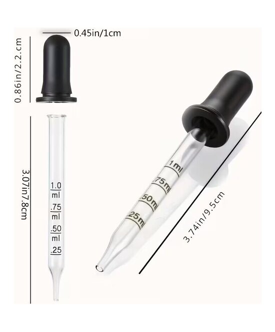 PIPETAS DE VIDRIO 1 ML UNIDAD