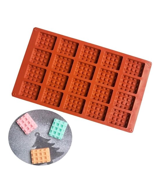 MOLDE DE WAFLES 20 CAVIDADES TABLETA O BARRA