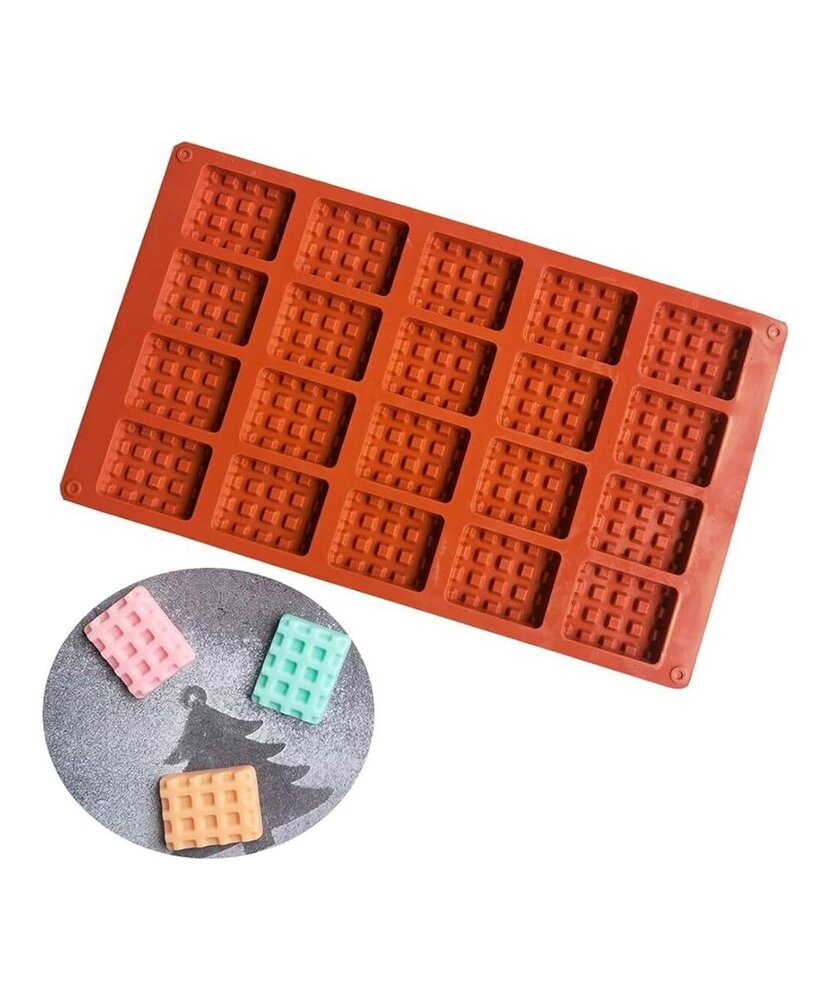 MOLDE DE WAFLES 20 CAVIDADES TABLETA O BARRA