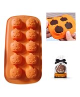 MOLDE CALABAZAS PEQUEÑAS HALLOWEN 10 CAVIDADES