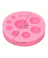 MOLDE MINI BOLAS PLANOS 10 CAVIDADES