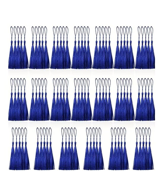 BORLAS COLGANTES AZUL REY x 10 UNIDADES