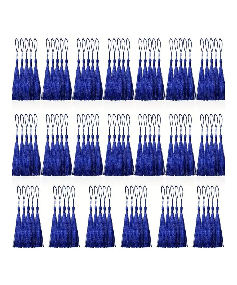 BORLAS COLGANTES AZUL REY x 10 UNIDADES