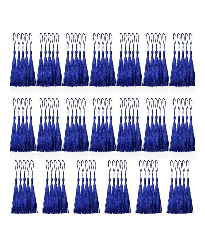 BORLAS COLGANTES AZUL REY x 10 UNIDADES